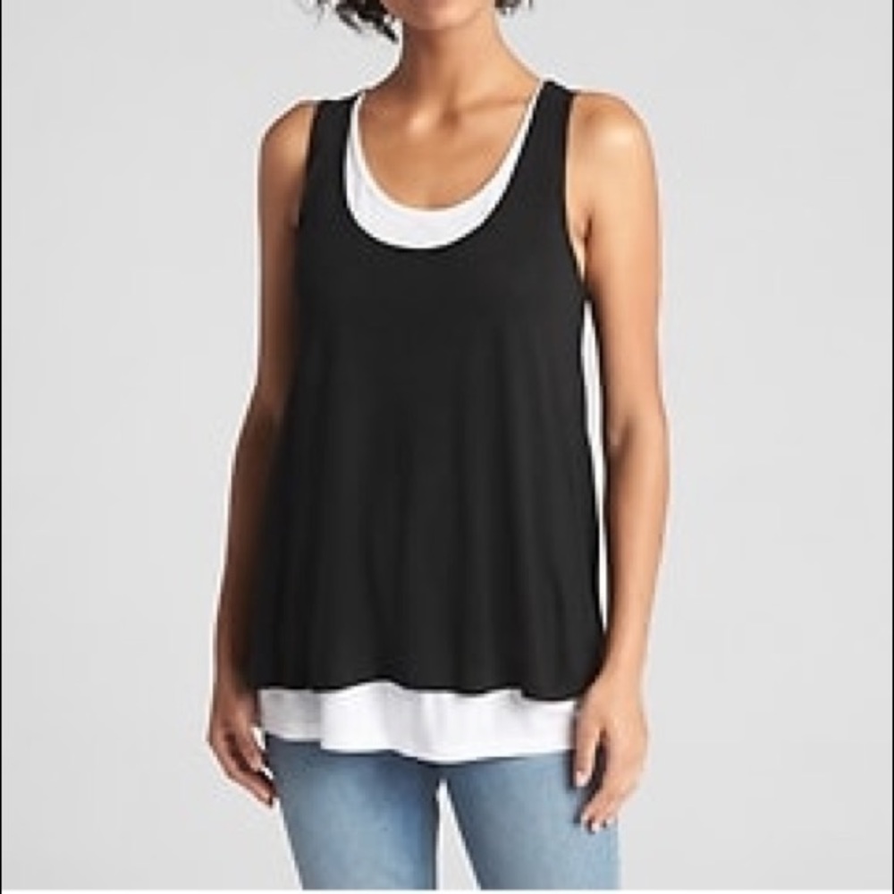Gap maternity layered nursing tank